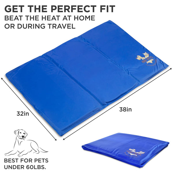 Arf Pets Dog Cooling Mat, Durable, Non-Toxic Gel Dog Bed Mat for Kennels, Crates & Beds - Small