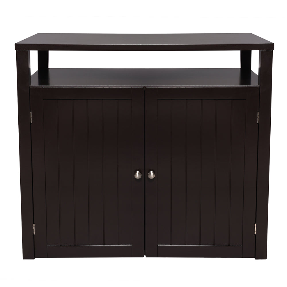 Large Cat Litter Box Cabinet in Espresso
