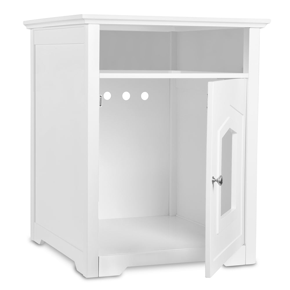 Cat Litter Box Enclosure in White – Arf Pets