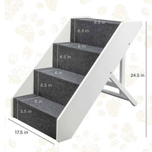 Foldable Pet Steps in White